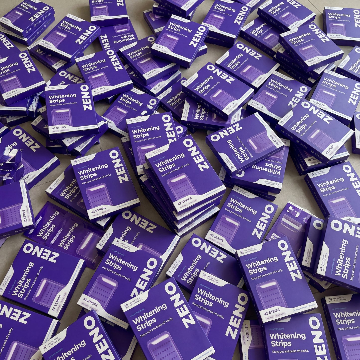 Purple Color-Correcting Teeth Whitening Strips — Enamel Safe, Peroxide-Free, No Sensitivity